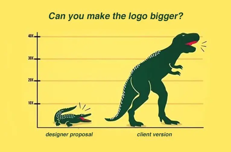 worst things about working in marketing, asking for the logo to be bigger